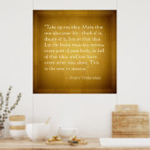 Nehmen Sie eine Idee Swami Vivekananda Erfolgsquot Poster (Küche)