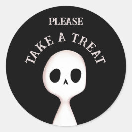 Nehmen Sie eine Leckerei Runder Aufkleber