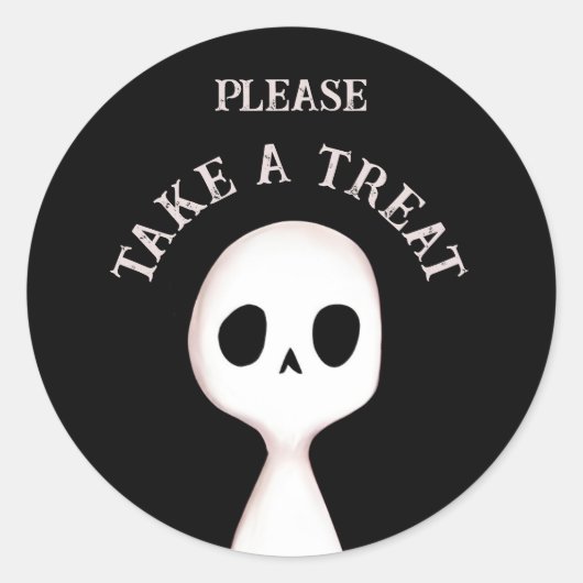 Nehmen Sie eine Leckerei Runder Aufkleber (Vorderseite)