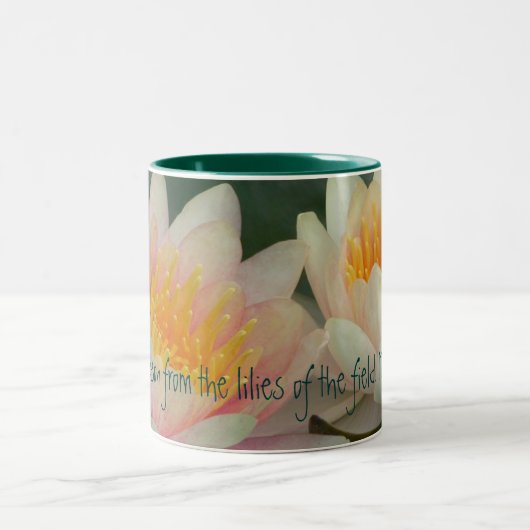 Nehmen Sie eine Lektion… Zweifarbige Tasse (Mittel)