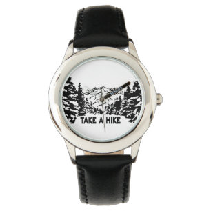 Nehmen Sie eine monochrome Berglandschaft zu Wande Armbanduhr