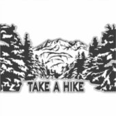 Nehmen Sie eine monochrome Berglandschaft zu Wande Aufkleber (Vorderseite)