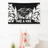 Nehmen Sie eine monochrome Berglandschaft zu Wande Banner (InSitu)