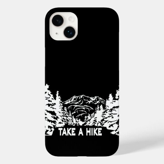 Nehmen Sie eine monochrome Berglandschaft zu Wande Case-Mate iPhone Hülle (Rückseite)