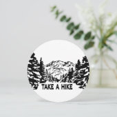 Nehmen Sie eine monochrome Berglandschaft zu Wande Einladung (Stehend Vorderseite)