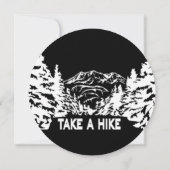 Nehmen Sie eine monochrome Berglandschaft zu Wande Einladung (Rückseite)