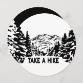 Nehmen Sie eine monochrome Berglandschaft zu Wande Einladung (Vorne/Hinten)