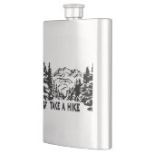 Nehmen Sie eine monochrome Berglandschaft zu Wande Flachmann (Links)