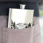 Nehmen Sie eine monochrome Berglandschaft zu Wande Flachmann (Beispiel)