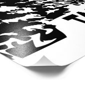 Nehmen Sie eine monochrome Berglandschaft zu Wande Fotodruck (Ecke)