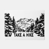 Nehmen Sie eine monochrome Berglandschaft zu Wande Fußmatte (Vorderseite)