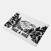 Nehmen Sie eine monochrome Berglandschaft zu Wande Fußmatte (Schrägansicht)