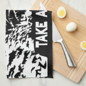 Nehmen Sie eine monochrome Berglandschaft zu Wande Geschirrtuch (Viertel Falte)