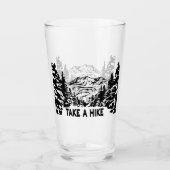 Nehmen Sie eine monochrome Berglandschaft zu Wande Glas (Vorderseite)