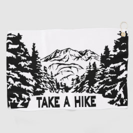 Nehmen Sie eine monochrome Berglandschaft zu Wande Golfhandtuch