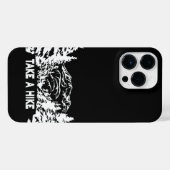 Nehmen Sie eine monochrome Berglandschaft zu Wande iPhone Hülle (Rückseite (Horizontal))