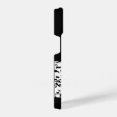 Nehmen Sie eine monochrome Berglandschaft zu Wande iPhone Hülle (Rechte Seite)