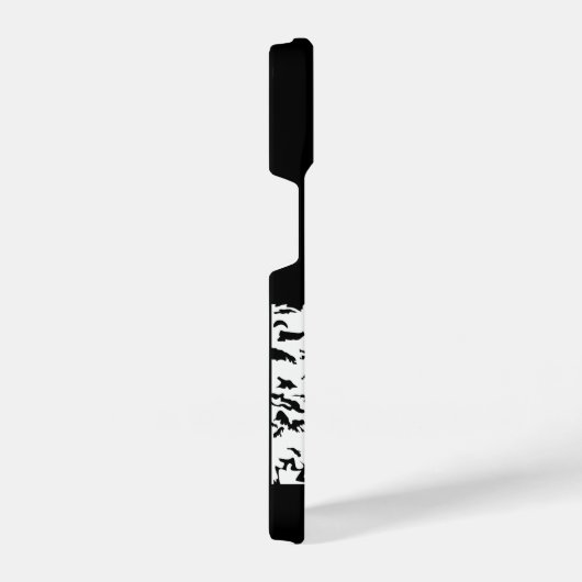 Nehmen Sie eine monochrome Berglandschaft zu Wande iPhone Hülle (Rechte Seite)