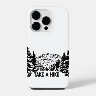 Nehmen Sie eine monochrome Berglandschaft zu Wande iPhone 14 Pro Hülle