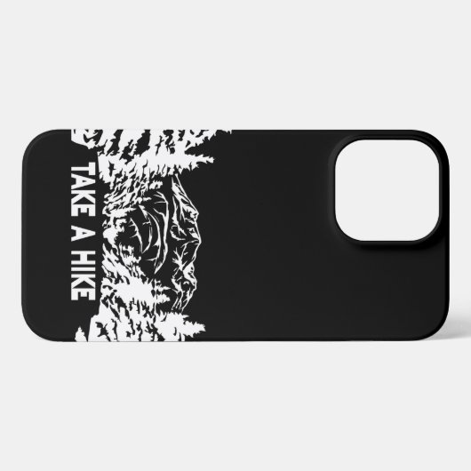 Nehmen Sie eine monochrome Berglandschaft zu Wande iPhone Hülle (Rückseite (Horizontal))