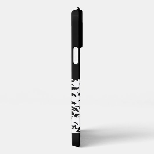 Nehmen Sie eine monochrome Berglandschaft zu Wande iPhone Hülle (Rechte Seite)