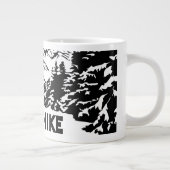 Nehmen Sie eine monochrome Berglandschaft zu Wande Jumbo-Tasse (Rechts)