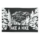 Nehmen Sie eine monochrome Berglandschaft zu Wande Kissenbezug (Rückseite)