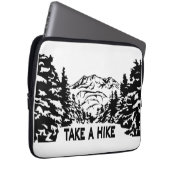 Nehmen Sie eine monochrome Berglandschaft zu Wande Laptopschutzhülle (Vorne Rechts)