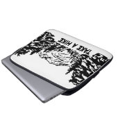 Nehmen Sie eine monochrome Berglandschaft zu Wande Laptopschutzhülle (Vorne Knopf)