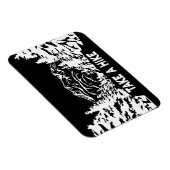 Nehmen Sie eine monochrome Berglandschaft zu Wande Magnet (Rechte Seite)