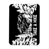 Nehmen Sie eine monochrome Berglandschaft zu Wande Magnet (Vertikal)