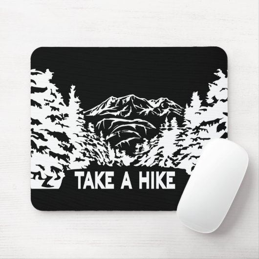 Nehmen Sie eine monochrome Berglandschaft zu Wande Mousepad (Mit Mouse)