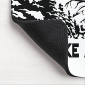 Nehmen Sie eine monochrome Berglandschaft zu Wande Mousepad (Ecke)