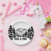 Nehmen Sie eine monochrome Berglandschaft zu Wande Pappteller (Party)