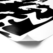 Nehmen Sie eine monochrome Berglandschaft zu Wande Poster (Ecke)