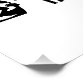 Nehmen Sie eine monochrome Berglandschaft zu Wande Poster (Ecke)