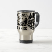 Nehmen Sie eine monochrome Berglandschaft zu Wande Reisebecher (VorderseiteRechts)