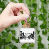 Nehmen Sie eine monochrome Berglandschaft zu Wande Schlüsselanhänger (Hand)