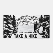 Nehmen Sie eine monochrome Berglandschaft zu Wande Schreibtischunterlage (Tastatur & Maus)