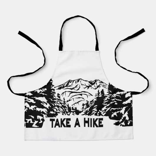 Nehmen Sie eine monochrome Berglandschaft zu Wande Schürze (Vorderseite)