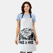 Nehmen Sie eine monochrome Berglandschaft zu Wande Schürze (Getragen)