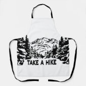 Nehmen Sie eine monochrome Berglandschaft zu Wande Schürze (Vorderseite)