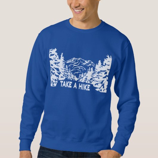 Nehmen Sie eine monochrome Berglandschaft zu Wande Sweatshirt (Vorderseite)