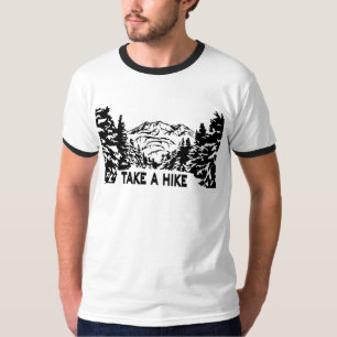 Nehmen Sie eine monochrome Berglandschaft zu Wande T-Shirt