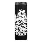 Nehmen Sie eine monochrome Berglandschaft zu Wande Thermosbecher (Rückseite)