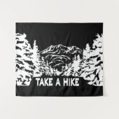 Nehmen Sie eine monochrome Berglandschaft zu Wande Wandteppich (Vorderseite (Horizontal))