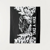 Nehmen Sie eine monochrome Berglandschaft zu Wande Wandteppich (Vorderseite)