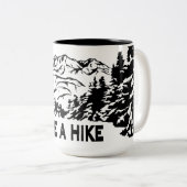 Nehmen Sie eine monochrome Berglandschaft zu Wande Zweifarbige Tasse (VorderseiteRechts)