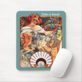 Nehmen Sie eine Pause CC0413 Alphonse Mucha Mousepad (Mit Mouse)