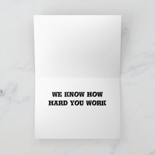 Nehmen Sie eine Pause, eine Karte (Innenseite)